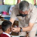 Bupati Pinrang Tinjau Pelaksanaan Belajar Tatap Muka di Sekolah